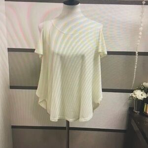 Gold shoulder tee shirt